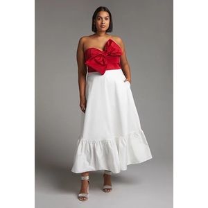 ❤️❤️❤️ SALE Anthropologie Hutch Bow-Tie Maxi Dress